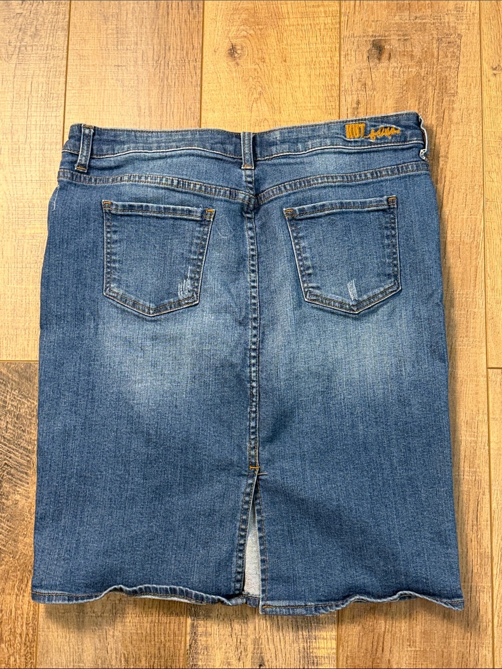 KUT from the Kloth Denim Jean Skirt Women’s lStretch Pencil Midi Size 10 - Picture 6 of 10